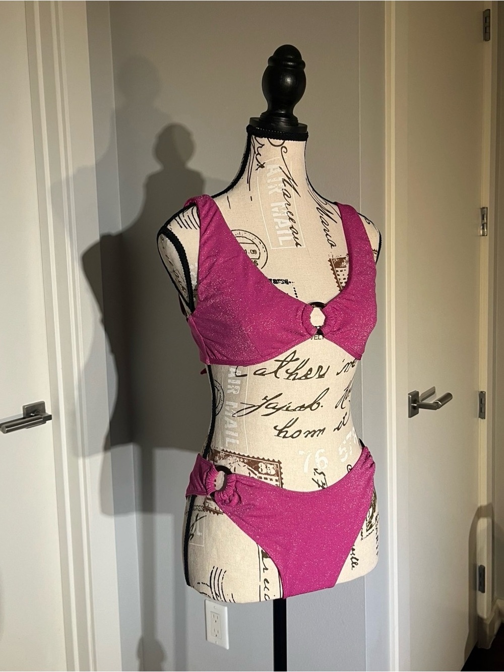 Bydee Malibu Bikini Set in Shimmery Fuchsia
